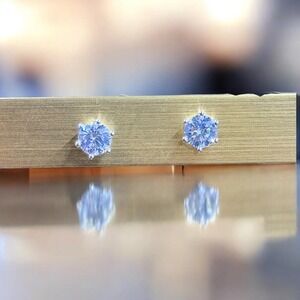 Boya 925 Moissanite Stud‎ Earrings D Color Brilliant Cut Luxury Gift Jewelry New